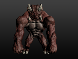demonic monster 3D मॉडल