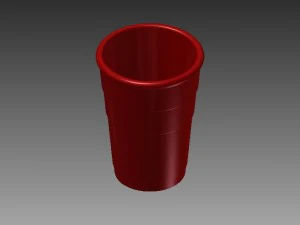 16 oz bardak 3D Model