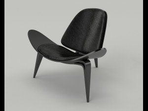 wegner ch07 shell chair 3D Model