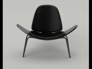 wegner ch07 shell chair 3D Модель