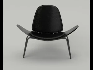 wegner ch07 shell chair 3D Model