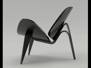 wegner ch07 shell chair 3D Model