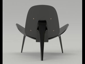 wegner ch07 shell chair 3D Модель