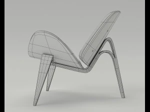 wegner ch07 shell chair 3D Model