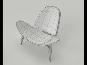wegner ch07 shell chair 3D Model