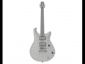 electric guitar Model 3D