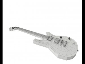 electric guitar Model 3D