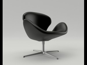 fritz hansen swan chair Model 3D