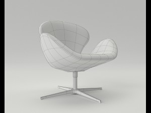 fritz hansen swan chair Model 3D