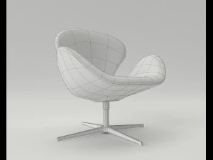 fritz hansen swan chair 3D Model