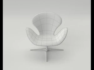 fritz hansen swan chair 3D Model
