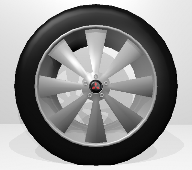 5 wheels ar1 3D Model .c4d .max .obj .3ds .fbx .stl .blend 
