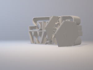 star wars - logo 3D Print Model