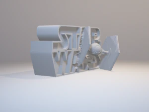 star wars - logo 3D Print Model