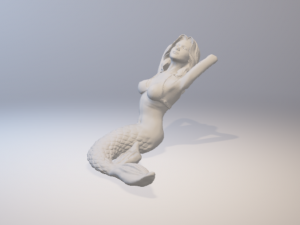 mermaid - sirena Modèles 3D en vedette