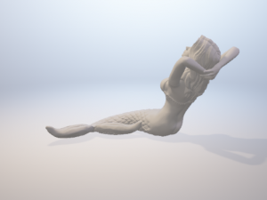 mermaid - sirena Modèles 3D en vedette