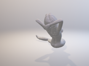 mermaid - sirena Modèles 3D en vedette