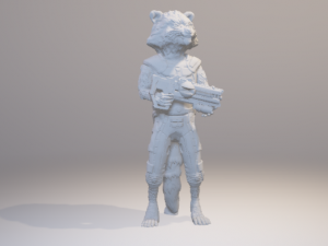 rocket raccoon - guardians of the galaxy 3D Print Model