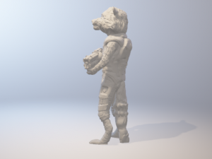 rocket raccoon - guardians of the galaxy 3D 프린트 모델