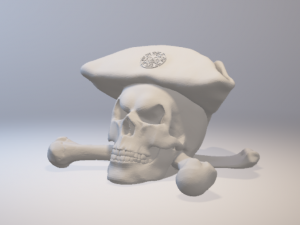 pirate skull - pirates of the caribbean Modelo de Impressão 3D
