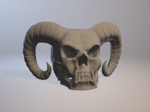 devil skull 3D Print Model