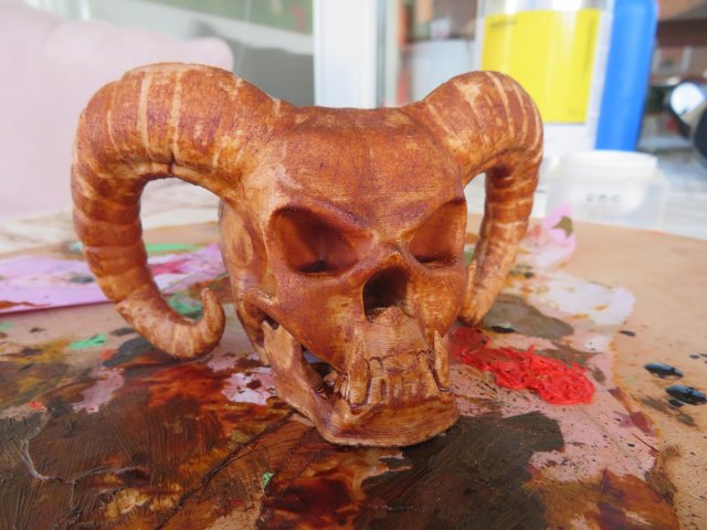 devil skull Modelo de impresión 3D .c4d .max .obj .3ds .fbx .stl .blend 