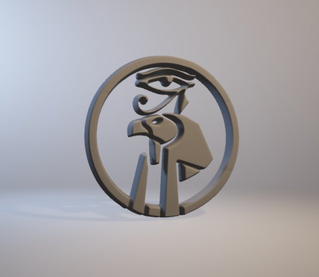 egyptian all-seeing eye 3D-printmodel .c4d .max .obj .3ds .fbx .stl .blend 