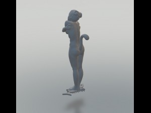 pussy cat Model Cetak 3D