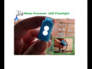 water powered - led flashlight 3D Print Model