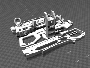 pencil skull crossbow Modello di stampa 3D