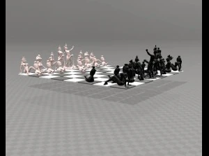 Erotic chess set 3D Print Model