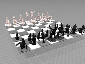 Erotic chess set 3D प्रिंट मॉडल