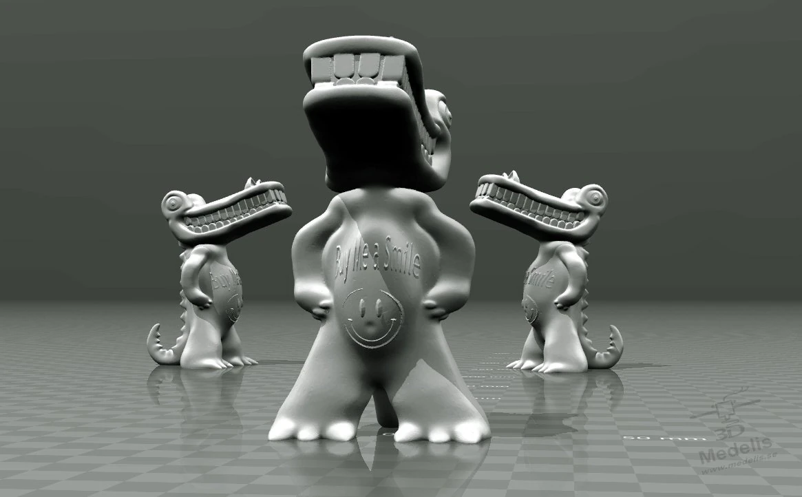 मेरे लिए एक मुस्कुराहट वाला मगरमच्छ खरीदो 3D प्रिंट मॉडल .c4d .max .obj .3ds .fbx .stl .blend 
