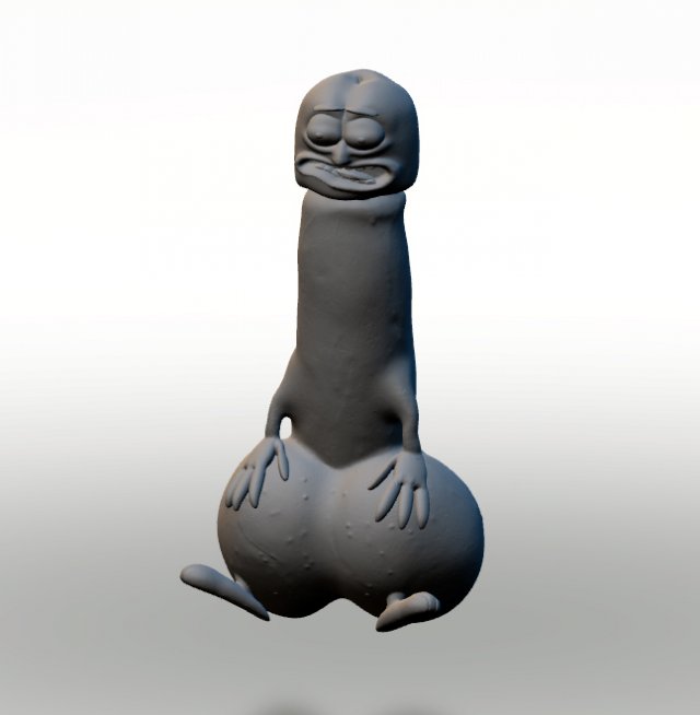 pickle dick 3D 프린트 모델 .c4d .max .obj .3ds .fbx .stl .blend 