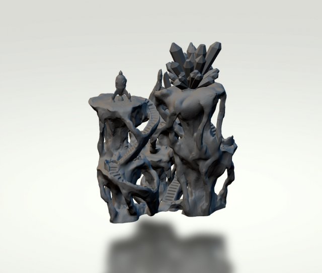 scifi world Model Cetak 3D .c4d .max .obj .3ds .fbx .stl .blend 