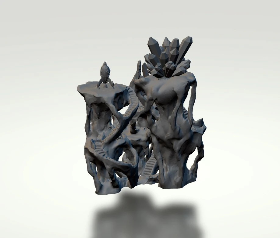 świat science-fiction Model do druku 3D .c4d .max .obj .3ds .fbx .stl .blend 