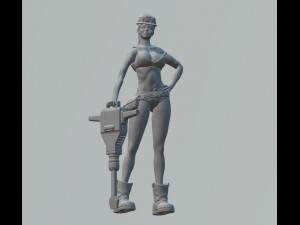 woman worker 3D Print Model