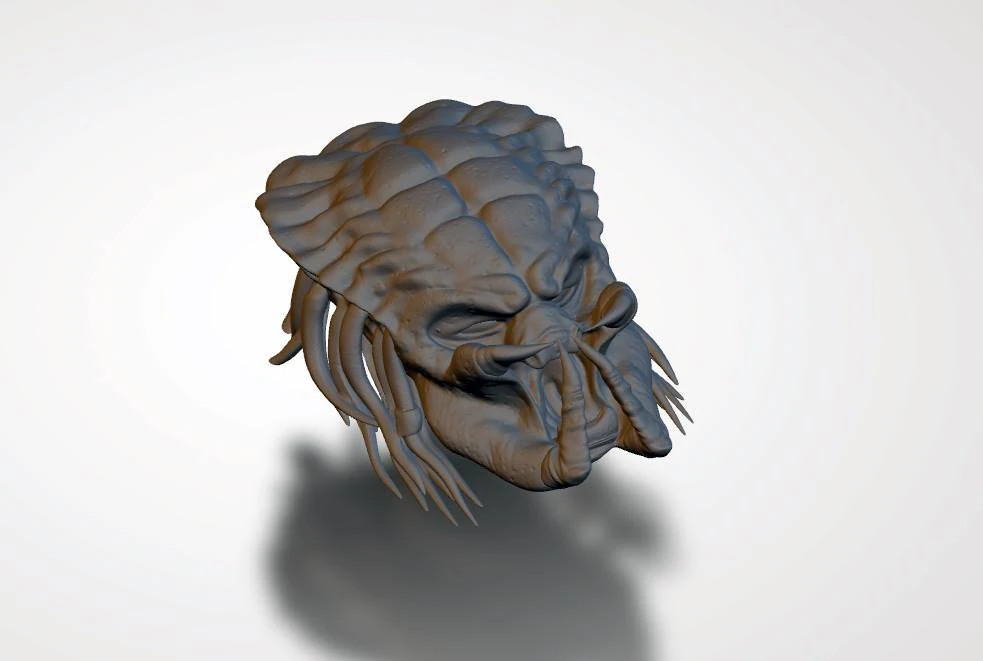 predator head 3D Print Model .c4d .max .obj .3ds .fbx .stl .blend 