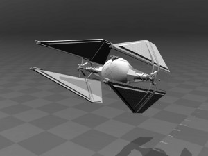 star wars - tie fighter 3D Print Model