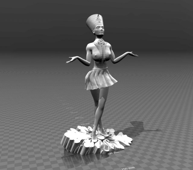 3d nefertiti Modelo de Impressão 3D .c4d .max .obj .3ds .fbx .stl .blend 