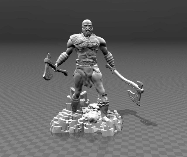 new kratos 3D Принт Модель .c4d .max .obj .3ds .fbx .stl .blend 