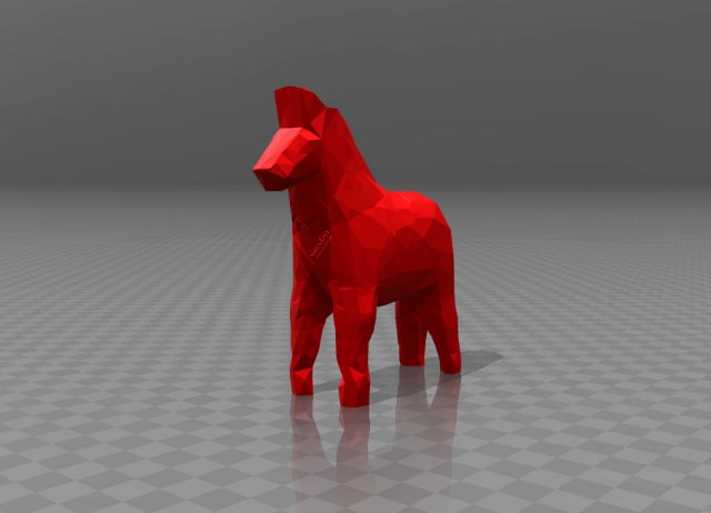 dalecarlian horse Modelo de impresión 3D .c4d .max .obj .3ds .fbx .stl .blend 