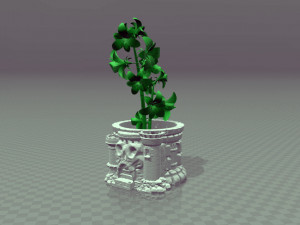 flower-plant pot 3D Print Model
