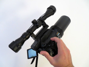 rifle scope to hot shoe - nikon p1000 3dprint adapter 3D Print Model