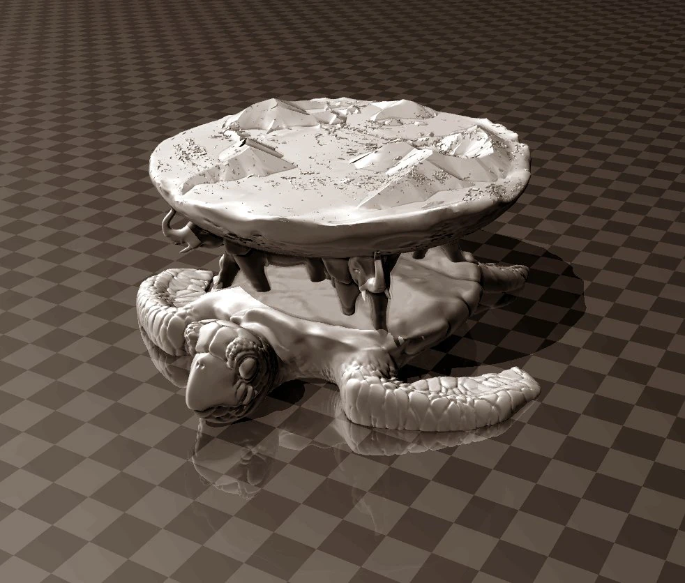 flat earth 3D Print Model .c4d .max .obj .3ds .fbx .stl .blend 