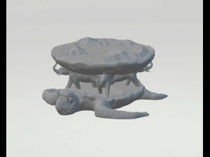 flat earth 3D Print Model