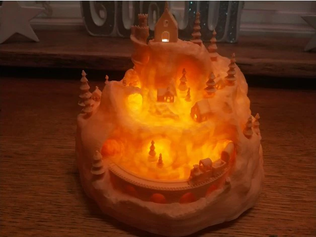 christmas village 3D Print Model .c4d .max .obj .3ds .fbx .stl .blend 