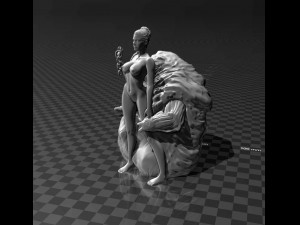 jabbas prisoner - princess leia 3D 打印模型