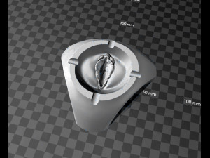 ashtray with surprise Modelo de Impressão 3D