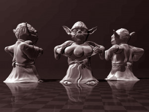 master yoda - flashing 3D प्रिंट मॉडल